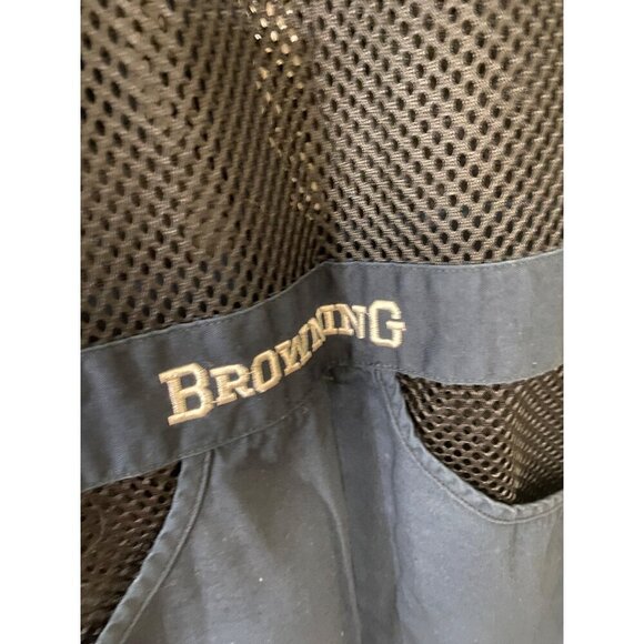Browning Men's Right Trapper Nevy Blue Mesh Vest - Medium - Picture 4 of 14